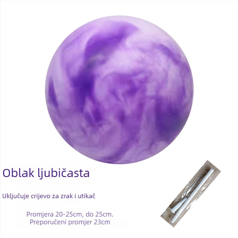 PVC joga lopta s otpornošću na eksploziju, mat površina, napuhiva, prilagodljiva