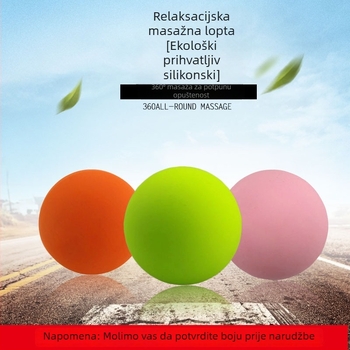 Mišićna masažna lopta — silikon, ne napuhuje, težina 146 g, fascia lopta za opuštanje akupunkturnih točaka i meridijana, prilagođeno procesiranje