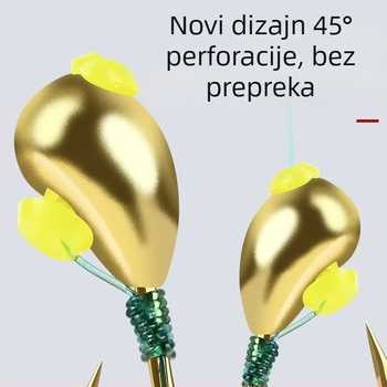 Sedmozvjezdni plovak sa zlatnom težinom, tradicionalna ribolovna oprema s unaprijed zavezanim linijama i glavnom linijom, visoka osjetljivost