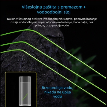 Glavna ribolovna linija, PE materijal, jaka, kutija od 100 komada, waliwasi