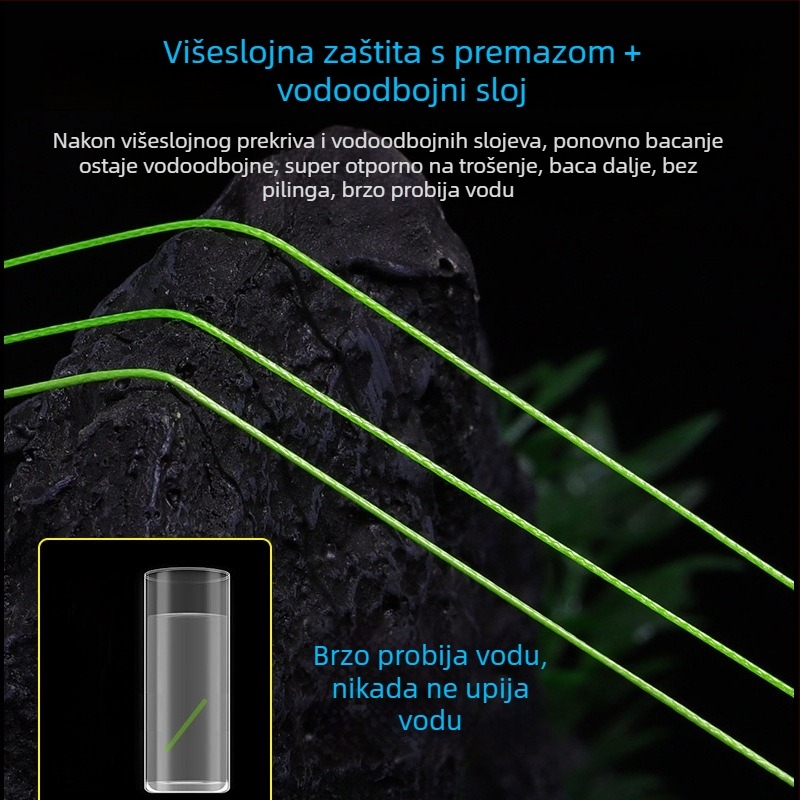 Glavna ribolovna linija, PE materijal, jaka, kutija od 100 komada, waliwasi