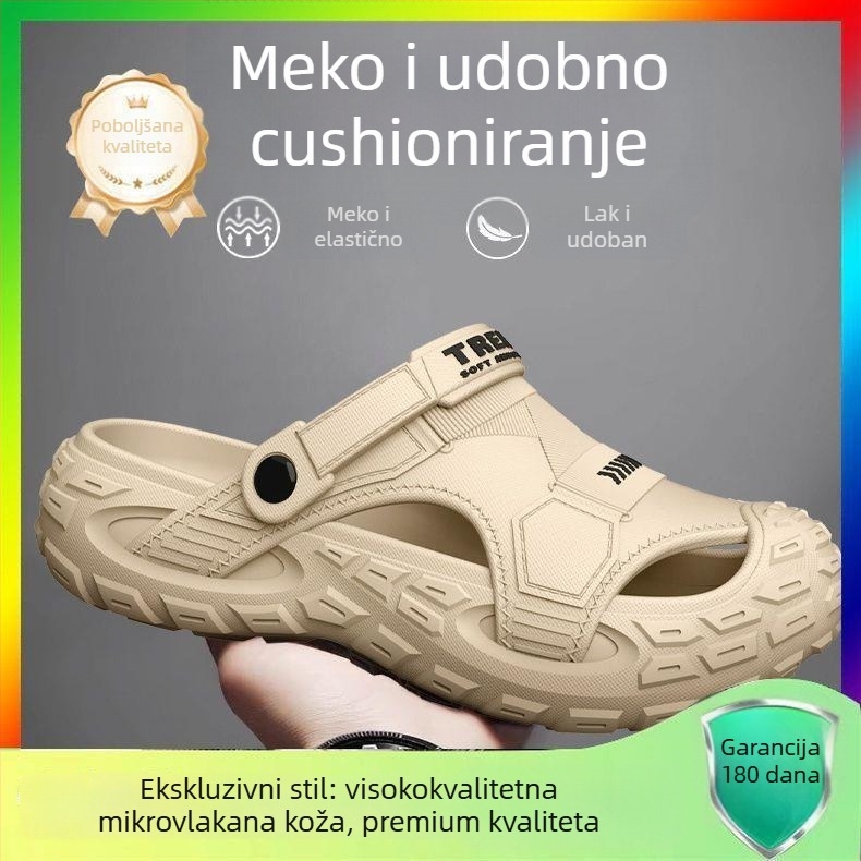 Muške EVA sandale, prozračne, otporne na miris, protuklizne, EVA gornji dio i potplat, slip-on, za vodene aktivnosti