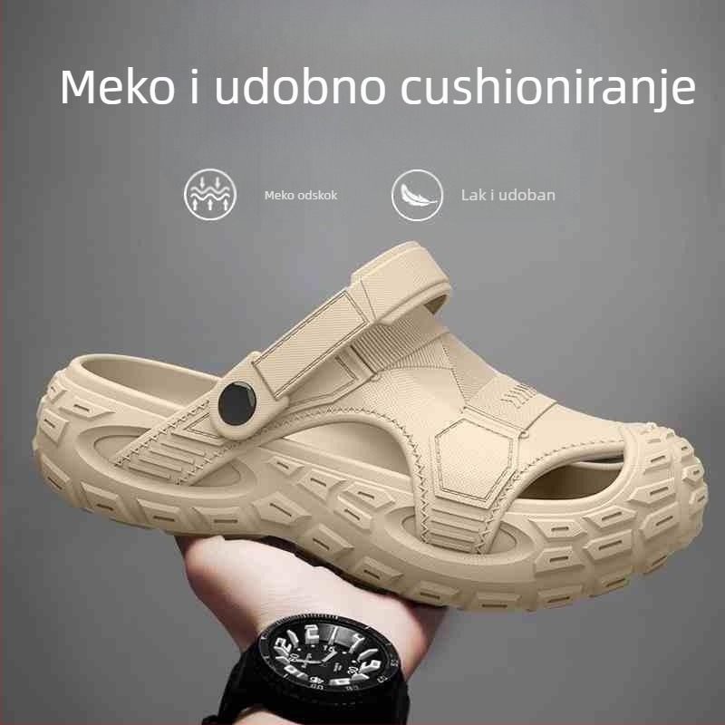 Muške EVA sandale, prozračne, otporne na miris, protuklizne, EVA gornji dio i potplat, slip-on, za vodene aktivnosti