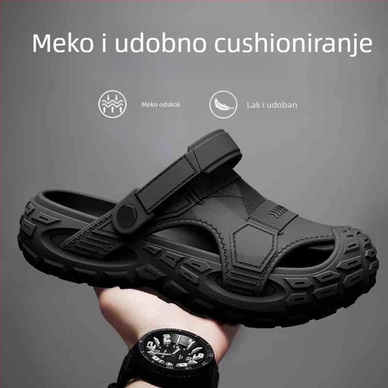 Muške EVA sandale, prozračne, otporne na miris, protuklizne, EVA gornji dio i potplat, slip-on, za vodene aktivnosti