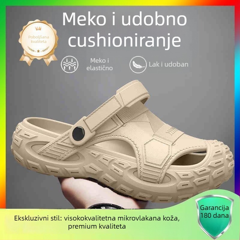 Muške EVA sandale, prozračne, otporne na miris, protuklizne, EVA gornji dio i potplat, slip-on, za vodene aktivnosti