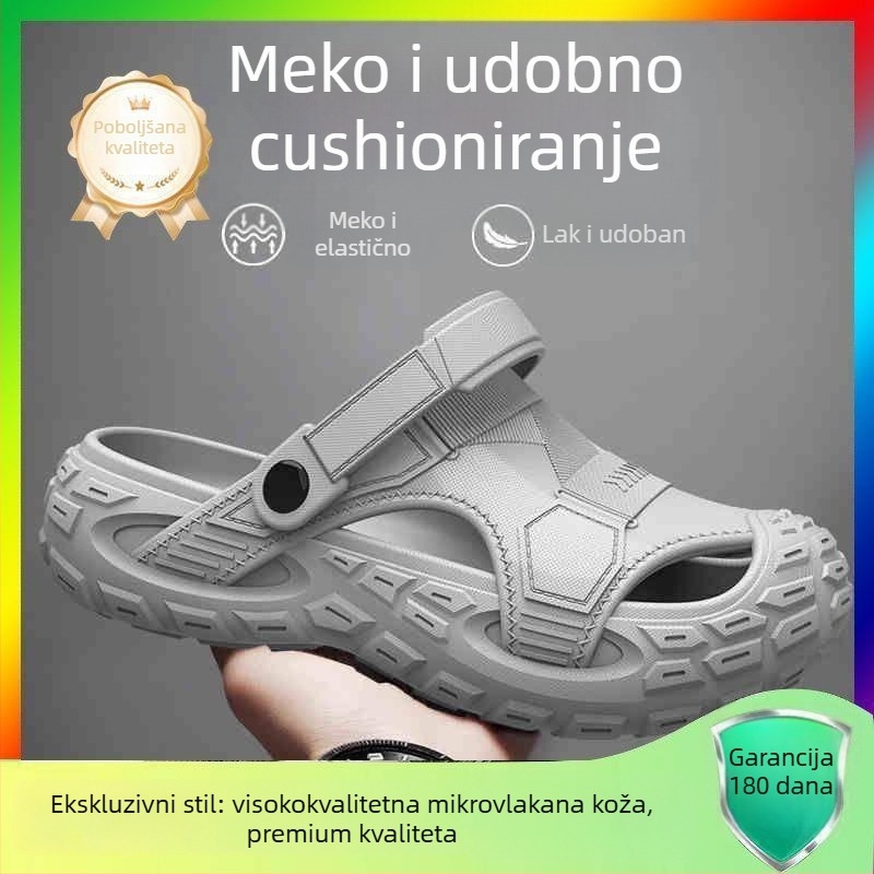 Muške EVA sandale, prozračne, otporne na miris, protuklizne, EVA gornji dio i potplat, slip-on, za vodene aktivnosti