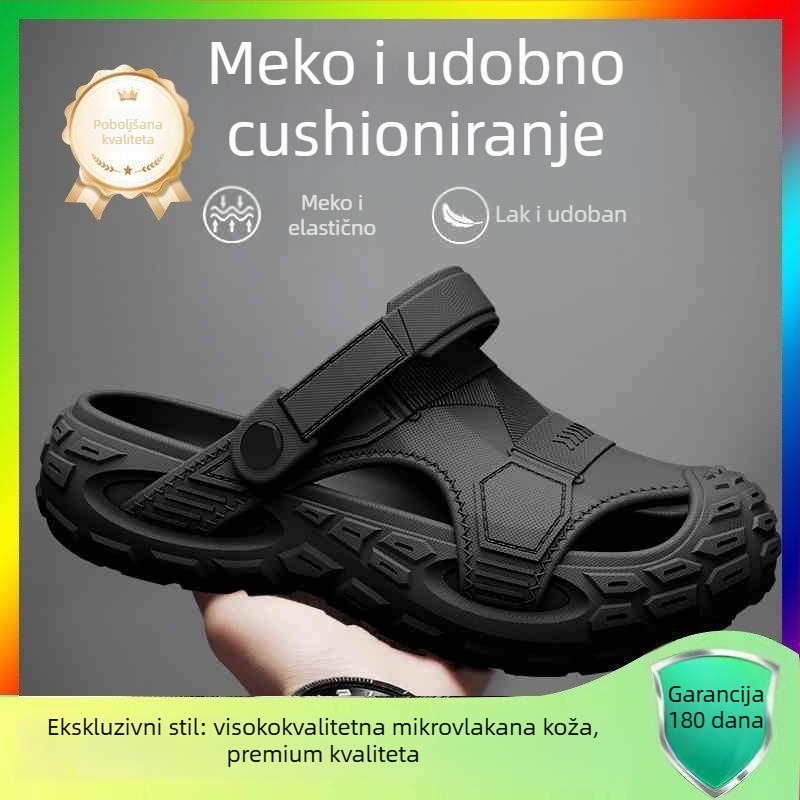 Muške EVA sandale, prozračne, otporne na miris, protuklizne, EVA gornji dio i potplat, slip-on, za vodene aktivnosti