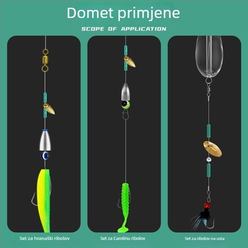 Zaključavajuća perla za Space Bean varalicu – premium gumeni silikon, klizni mehanizam zaključavanja, novi model