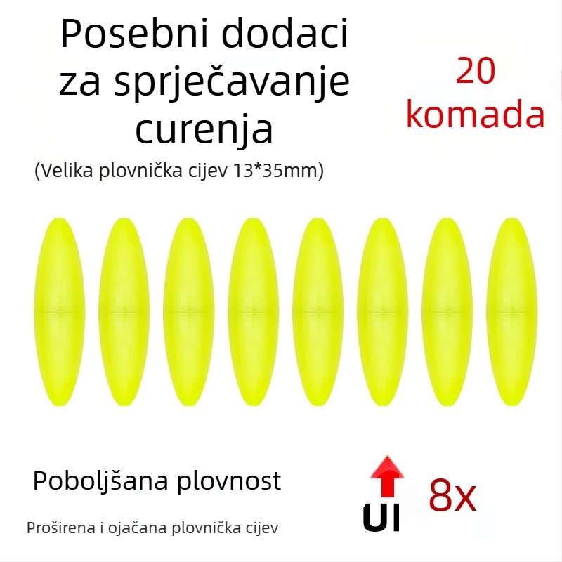 Plutajući plovak od vlaknastog stakla za europsku šaransku ribolov – protiv propuštanja, protiv driftanja po dnu, plutajuće perle