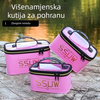 SSUW EVA kutija za ribolov i kutija za pohranu dodataka, prijenosni organizator za male alate i rezervnu liniju
