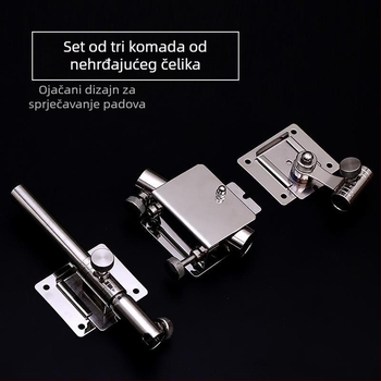 Pribor za kutiju za pecanje – trodjelni set od debele nehrđajućeg čelika insert-type, uključuje turret stand, stand za posudicu mamaca, stojak za zaštitu riba i stalak za kišobran. Brend: Other; Materijal: Other