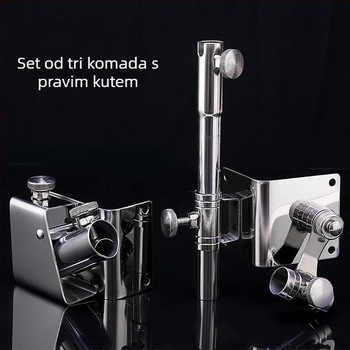 Pribor za kutiju za pecanje – trodjelni set od debele nehrđajućeg čelika insert-type, uključuje turret stand, stand za posudicu mamaca, stojak za zaštitu riba i stalak za kišobran. Brend: Other; Materijal: Other