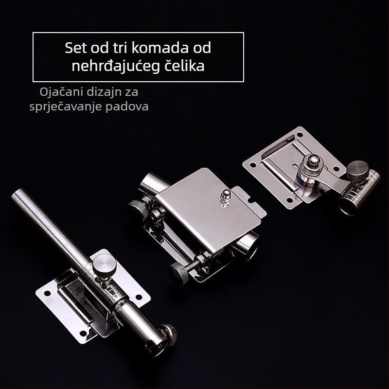Pribor za kutiju za pecanje – trodjelni set od debele nehrđajućeg čelika insert-type, uključuje turret stand, stand za posudicu mamaca, stojak za zaštitu riba i stalak za kišobran. Brend: Other; Materijal: Other