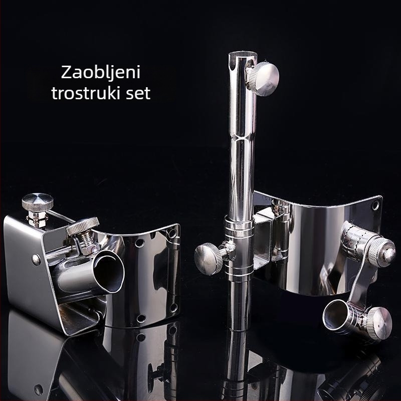 Pribor za kutiju za pecanje – trodjelni set od debele nehrđajućeg čelika insert-type, uključuje turret stand, stand za posudicu mamaca, stojak za zaštitu riba i stalak za kišobran. Brend: Other; Materijal: Other