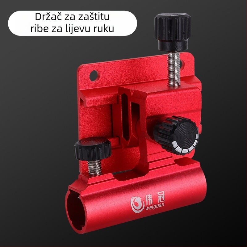 Wei Guan aluminijski set dodatne opreme kutije za ribolov s universalnim lijevim postoljem, trodijelni komplet s okvirom za zaštitu ribe i okvirom za posudu za mamce
