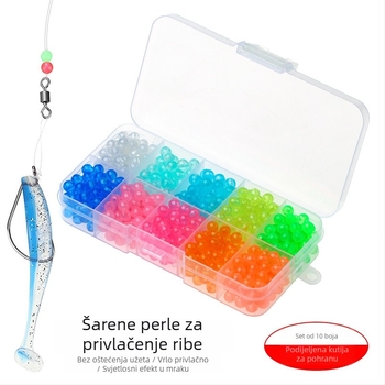 Svjetlucave perle za ribolov, set od PVC plastike, Fly smoothly