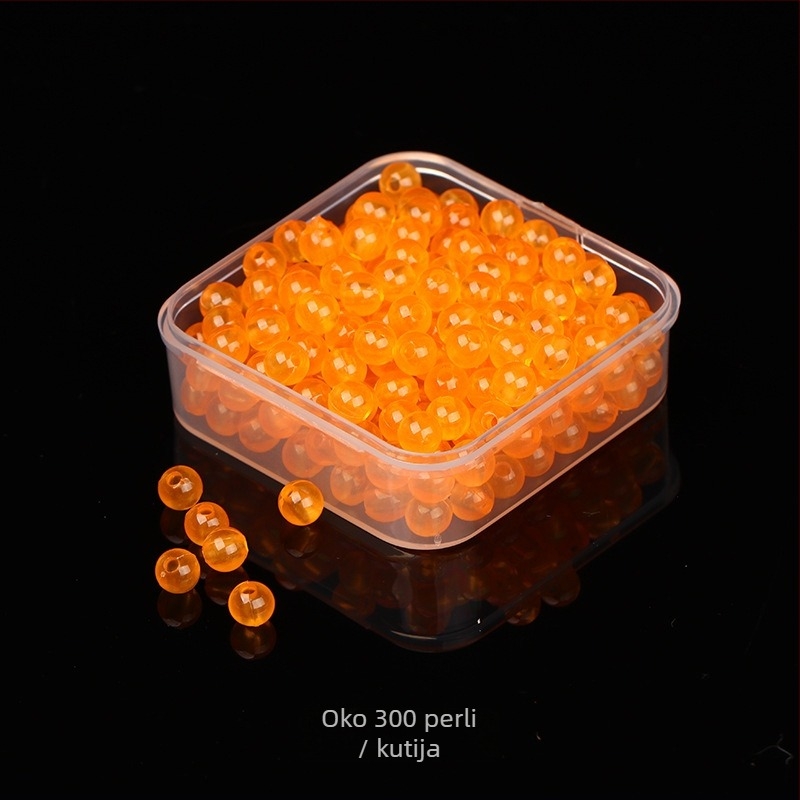 Svjetlucave perle za ribolov, set od PVC plastike, Fly smoothly