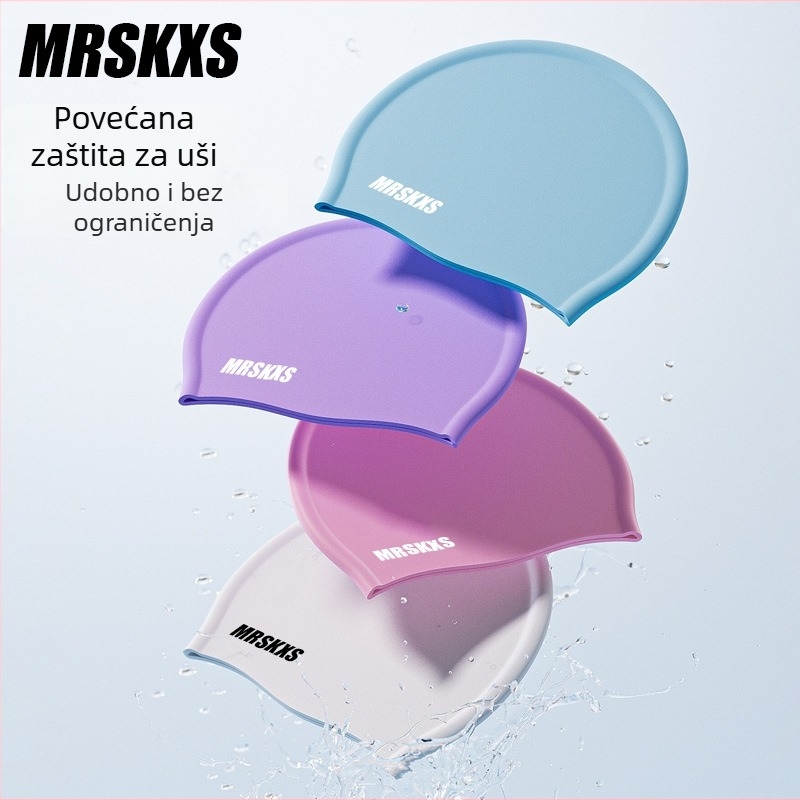 Silikonska kapa za plivanje za odrasle, materijal: silikon, pogodna za plivanje i plivanje u plićaku.