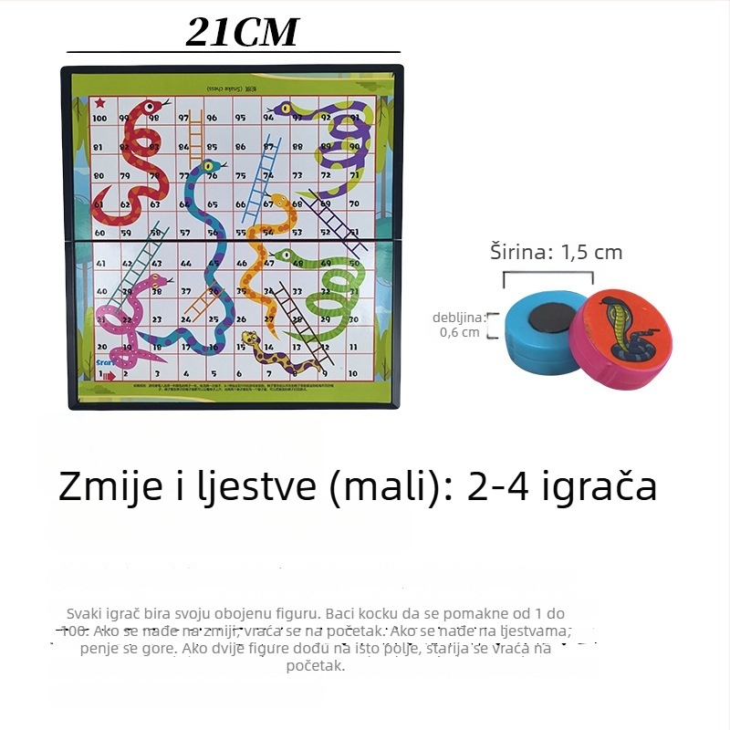 Magnetska avanturistička društvena igra za djecu – edukativna puzzle igra, Le zai, plastika