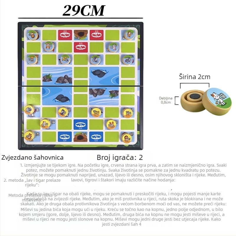 Magnetska avanturistička društvena igra za djecu – edukativna puzzle igra, Le zai, plastika