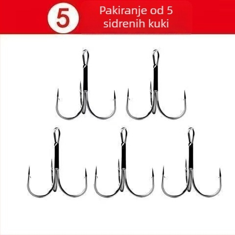 Fishing Hook Set: String and Anchor Hooks for Carp and Spearfish, No Barbs