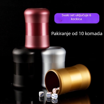 Set čašica za kockice, melamin, 10 kom., 1 mm kockice