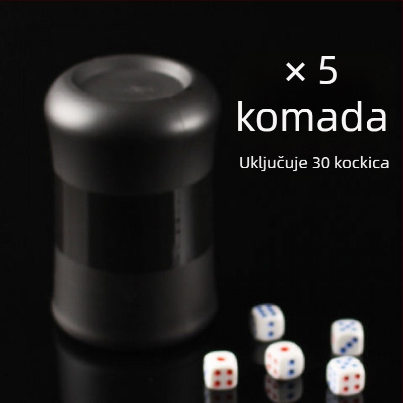 Set čašica za kockice, melamin, 10 kom., 1 mm kockice