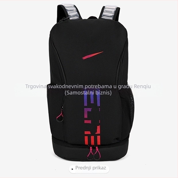 Unisex sportski ruksak s jastučićem zraka na remenima, otporan na habanje, zaštita kralježnice, veliki kapacitet za aktivnosti na otvorenom