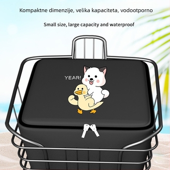 Han Pi Bear torba za košaricu električnog bicikla s prednjim vodootpornim pokrovom