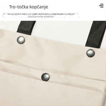 Prednja torba za bateriju za električni bicikl, poliesterska, s poklopcem