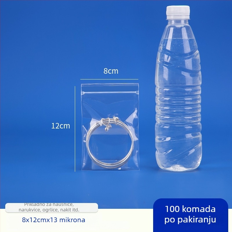 PP prozirna brtvena vrećica za nakit i ambalažu hrane – samouzatvarajuća, otporna na visoke temperature, otporna na vlagu