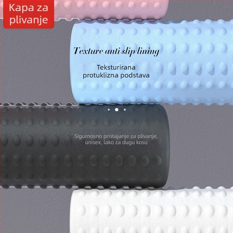 Silikonska kapa za plivanje s točkastim uzorkom, vodootporna, za odrasle