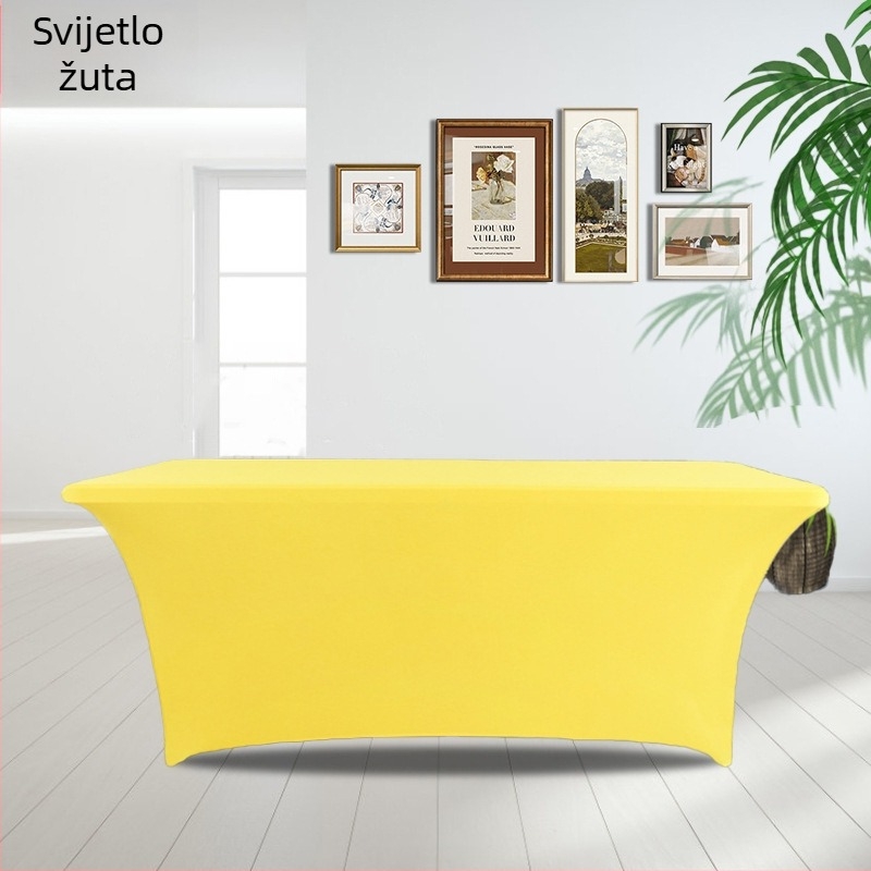 Stolnjak kvadratnog oblika, poliester, jednobojan, svadbeni/hotel stil