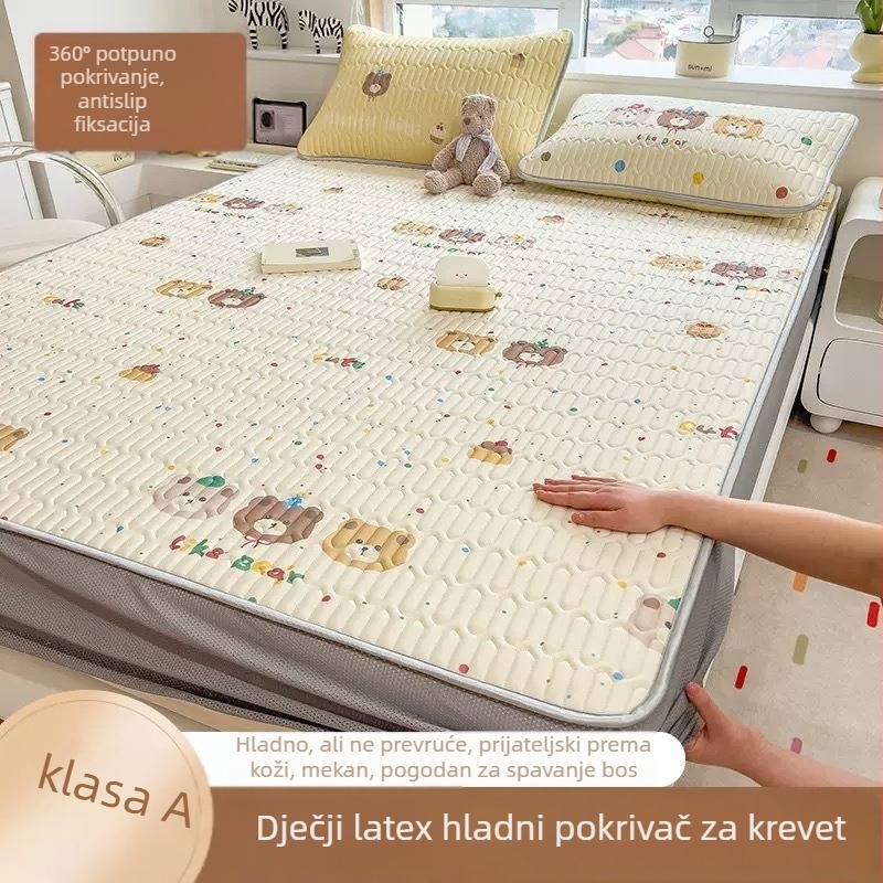 Trojedijelni latex hladni set za krevet – prirodni latex, udio lateksa 80-90%, tkanina s otiskom