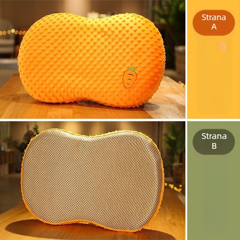 Jastučnica od memorijske pjene s latex jezrom, oblik bombone, visina jezgre 1–5 cm