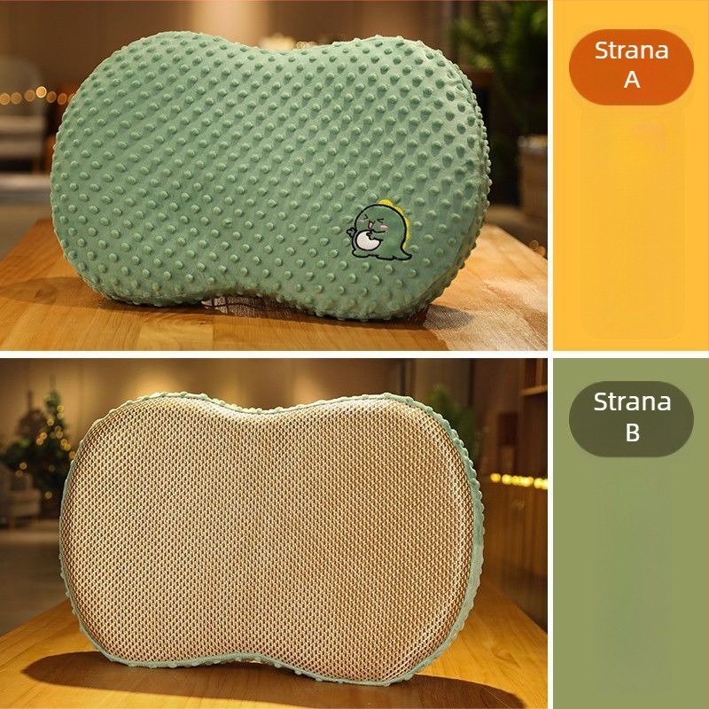 Jastučnica od memorijske pjene s latex jezrom, oblik bombone, visina jezgre 1–5 cm