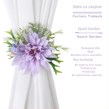 Veza za zavjese s umjetnim cvjetovima — Ming Shi, Materijal: Umjetni cvijet, Stil: Moderno minimalistički, Prilagodljivo