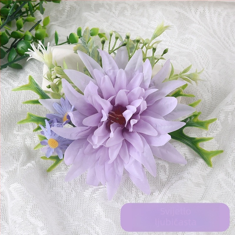 Veza za zavjese s umjetnim cvjetovima — Ming Shi, Materijal: Umjetni cvijet, Stil: Moderno minimalistički, Prilagodljivo