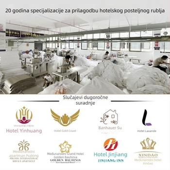 Dvostranični minimalistički posteljni runner u hotelskom stilu