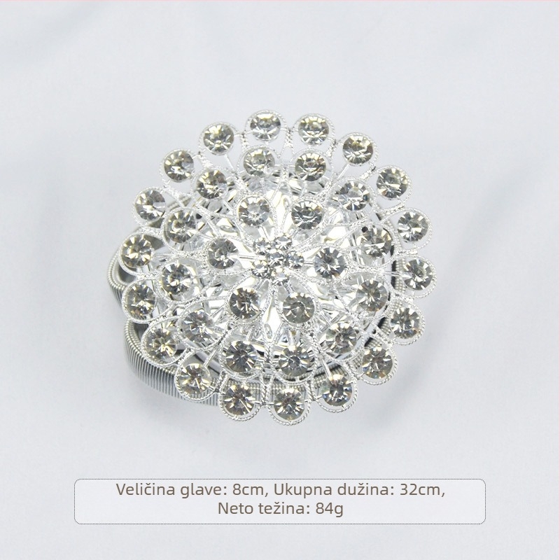 Yanxi aluminijski remen za zavjese s magnetskom kopčom, moderan minimalistički stil, prilagodljiv