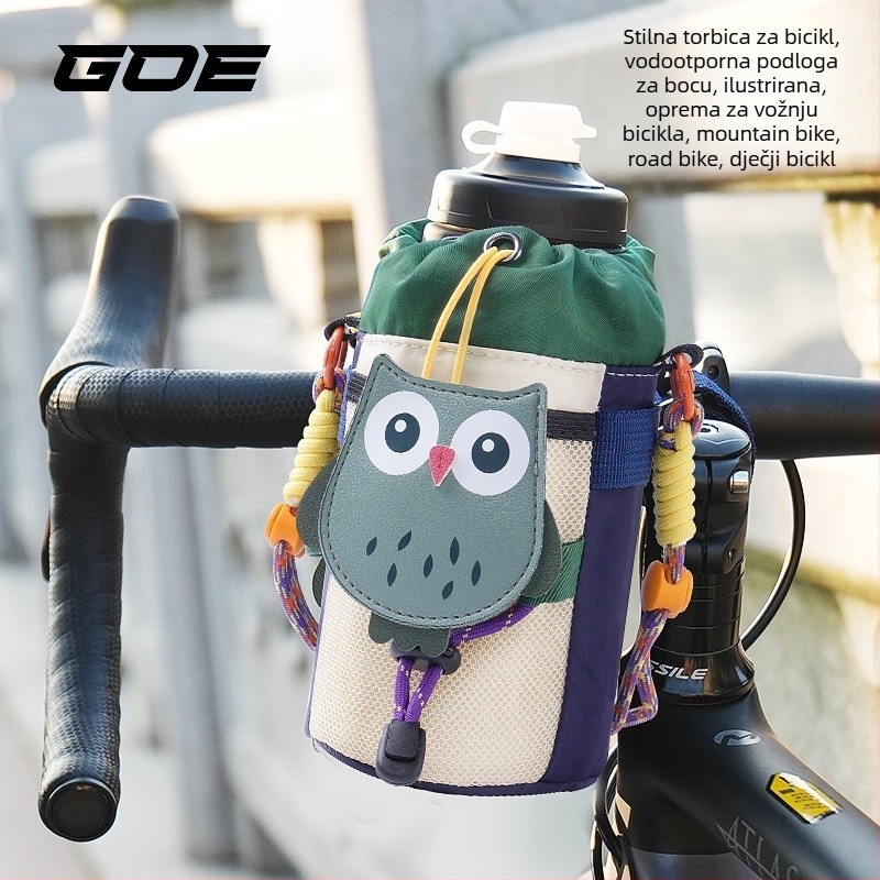 Torba za bocu za bicikl, poliester, kapacitet 1,4 L, funkcija: skladištenje