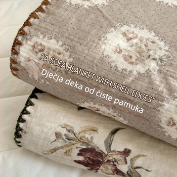 Ćebe - retro mješavina pamuka i poliestera, lagano (<300 g), proljeće i jesen, uzorak: crtani lik (Materijal: pamuk + poliester; Težina: <300 g; Sezona: proljeće i jesen; Uzorak: crtani lik)