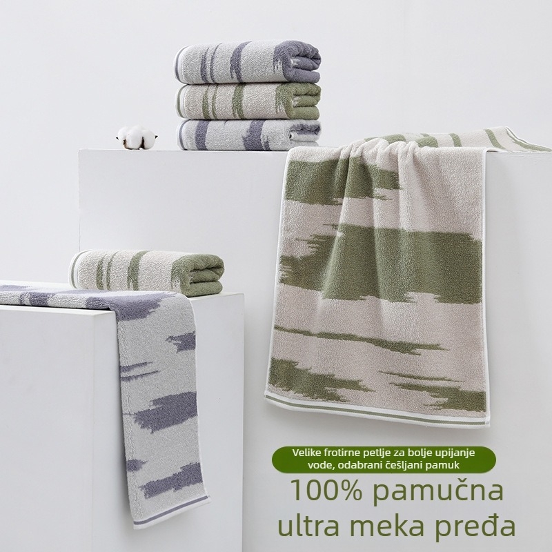100% pamuk ručnik za kupanje, veliki ručnik za lice, jacquard tkanina, upijajući, mogućnost vezenja