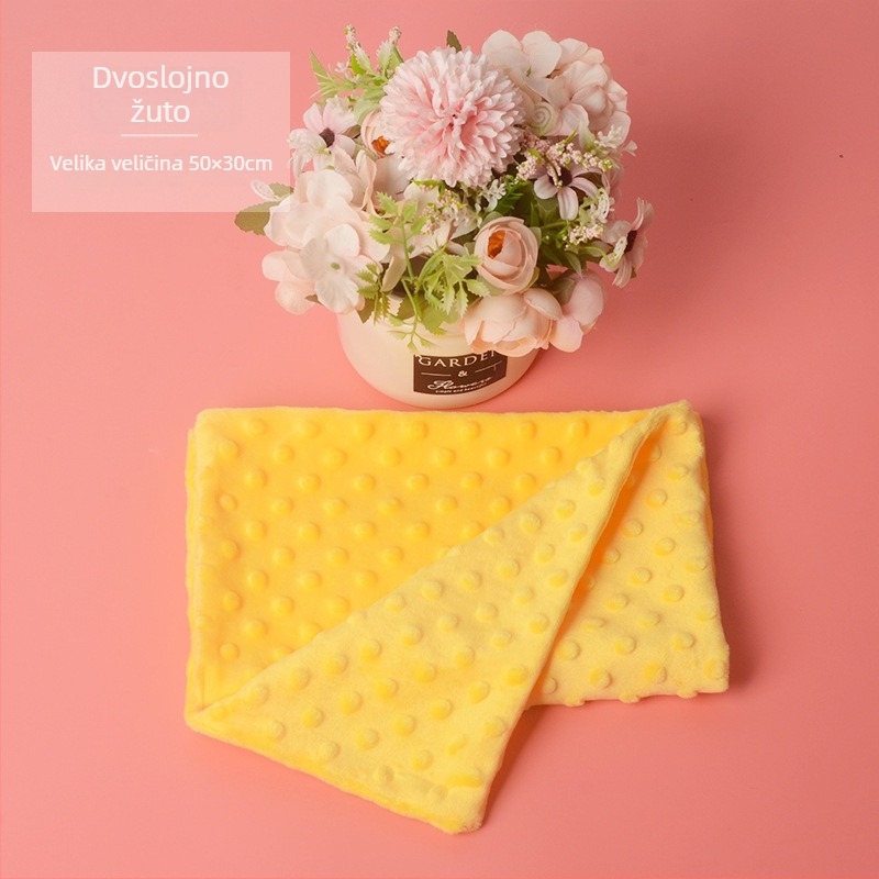 Deka od bean fleece, neuvozena, mekana i topla, uzorak glodavaca