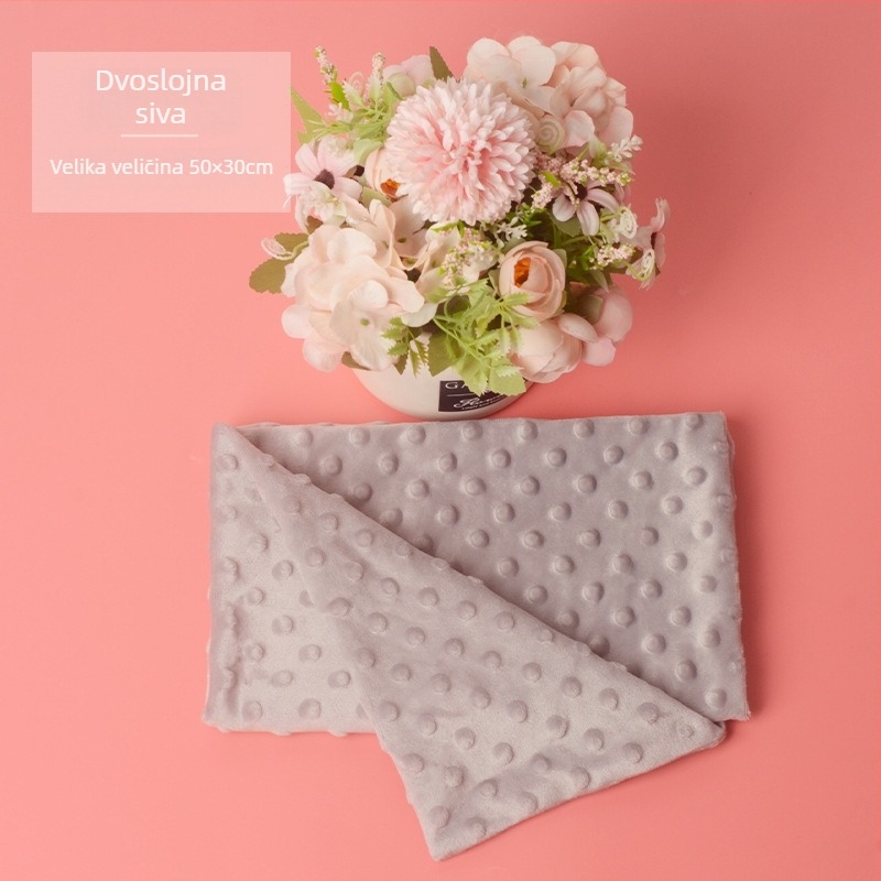 Deka od bean fleece, neuvozena, mekana i topla, uzorak glodavaca