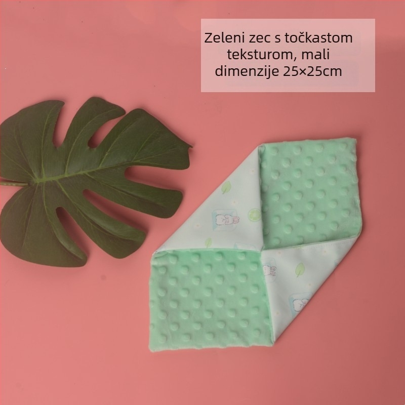 Deka od bean fleece, neuvozena, mekana i topla, uzorak glodavaca