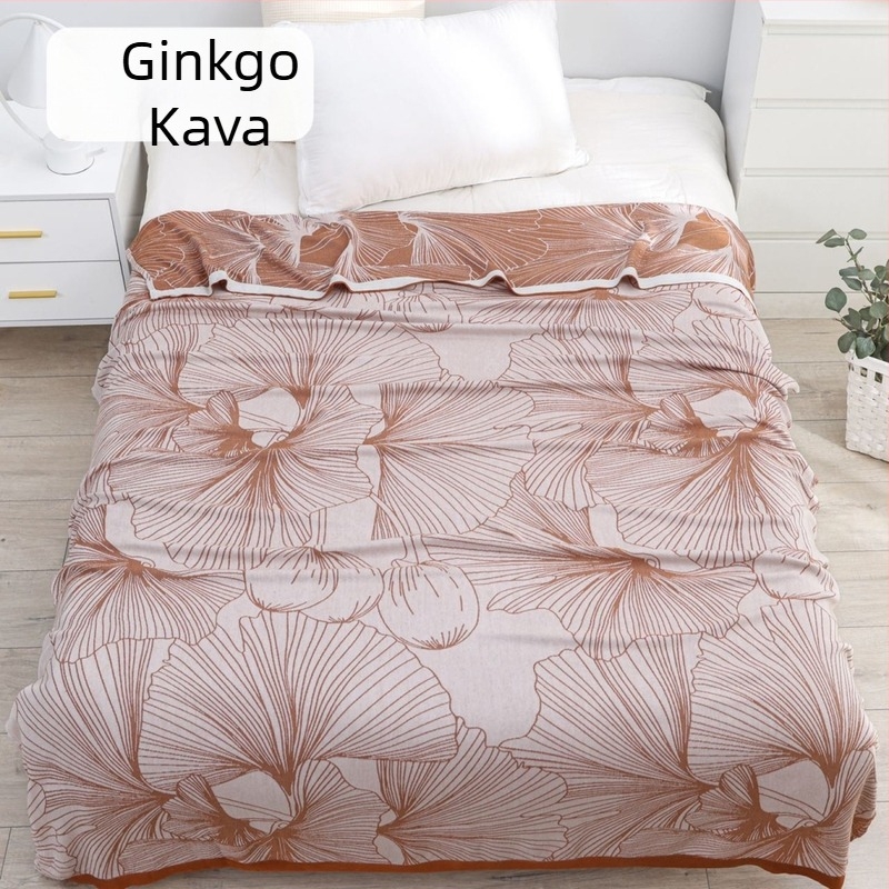 Pled od bambusovih vlakana s geometrijskim uzorkom, ljetna lagana deka, reaktivno bojanje, težina ispod 1 kg