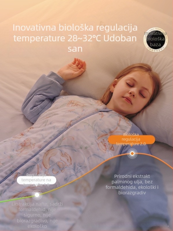 Belleptide Dječja vreća za spavanje s odvojenim nogama, sve sezone, duljina 125 cm