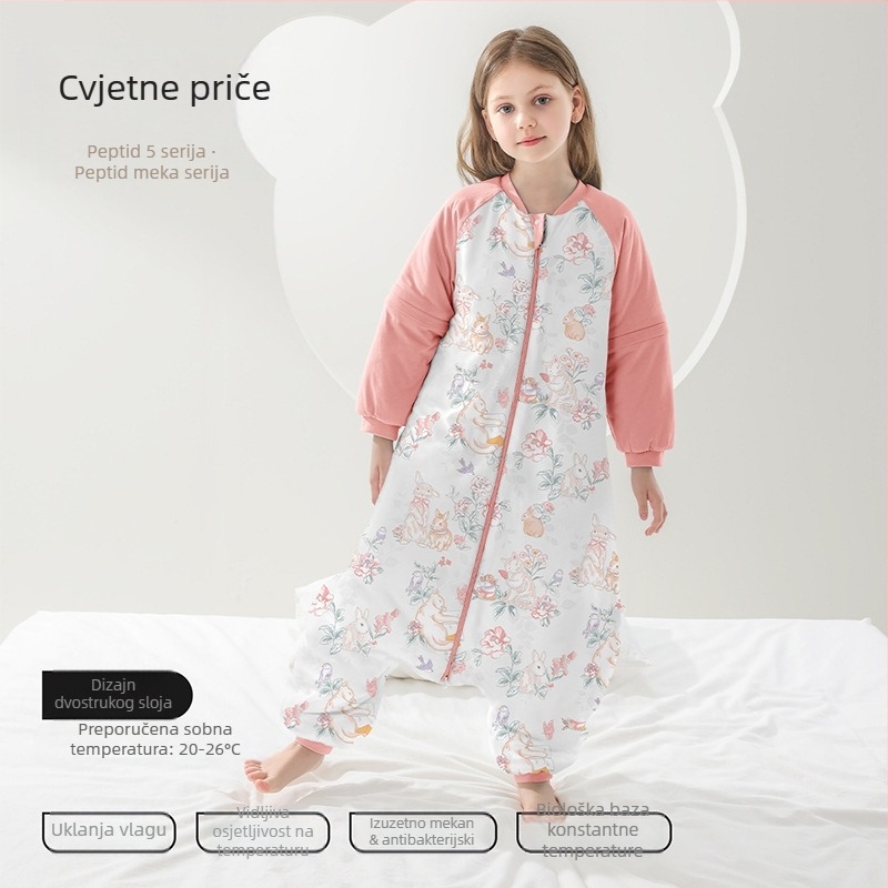 Belleptide Dječja vreća za spavanje s odvojenim nogama, sve sezone, duljina 125 cm