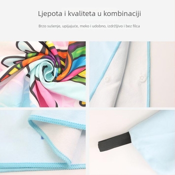 Dječji dvostruki fleece pončo ručnik s kapuljicom, brzo-sušeći plažni ručnik za plivanje i presvlačenje (Marka: Shengchun; Materijal: Blended; Težina: 200 g; Pređa: Core yarn; Prilagodba: Da)